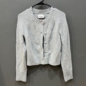 Abercrombie & Fitch Light Gray Cardigan